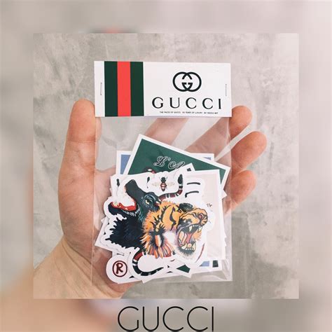 supreme gucci sticker for sale|2x Supreme Gucci Box Logo Sticker Green .